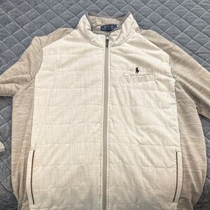 Polo Ralph Lauren Beige & Gray Quilted Jacket XL